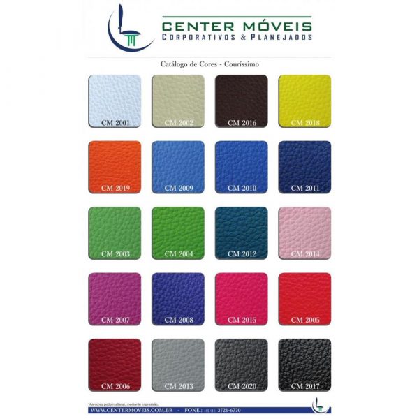 Catalogo de cores para estofados