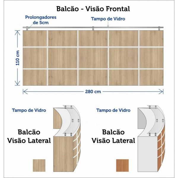 Balcão para Recepção Sobmedida. - Image 3