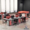 PLATAFORMA LINEAR DUPLA COM PÉS EM AÇO