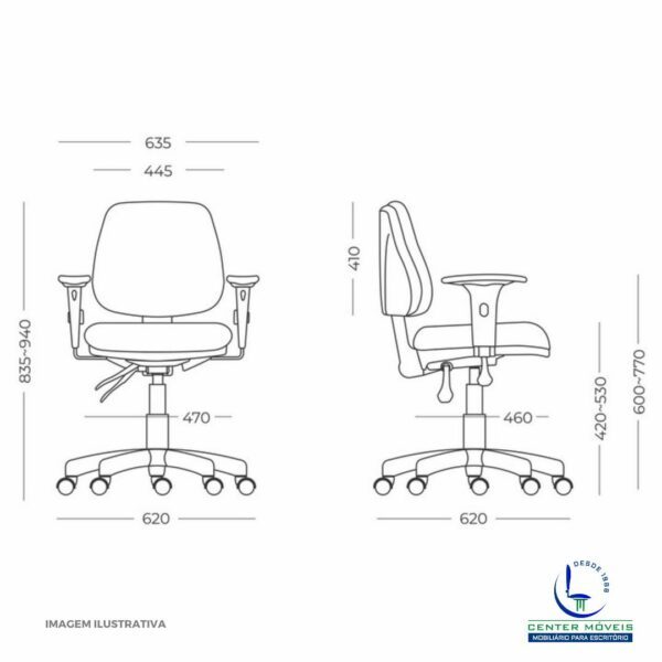 CADEIRA DE ESCRITÓRIO EXECUTIVA ERGONÔMICA - Image 7